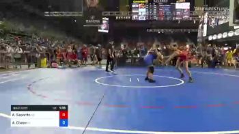 117 lbs Consi Of 16 #1 - Addison Saporito, Kansas vs Annabell Chase, Oklahoma