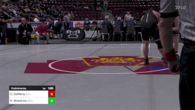 215 lbs Preliminaries - Dominic DeMeno, Pottsgrove vs Rhoan Woodrow, Meadville