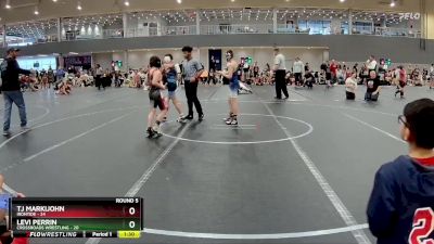 80 lbs Round 5 (6 Team) - Levi Perrin, Crossroads Wrestling vs TJ Markijohn, Irontide