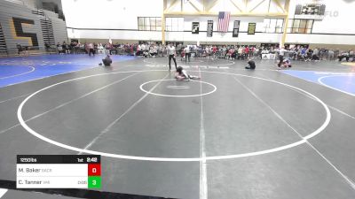 125D lbs Rr Rnd 3 - Michael Baker, Sacred Heart vs Cody Tanner, Vmi