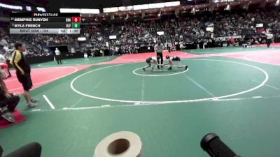 104 lbs Champ. Round 2 - Myla French, ULY3 vs Memphis Runyon, Unattached