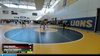 190 lbs Semifinal - Sebastian Rodriguez, St. John`s School Houston vs Stice Neuhoff, St. Mark`s School Of Texas