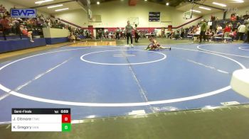 52 lbs Semifinal - Jaxon Ditmore, Team Tulsa Wrestling Club vs Keaton Gregory, Vian Wrestling Club