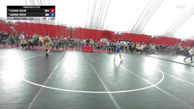 138 lbs Quarterfinal - Logan Salm, Team Nazar Training Center vs Aspen Tritz, Rapids Wrestling Club