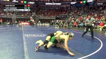 1A-175 lbs Cons. Round 4 - Dane Ballou, Midland vs Cody Hageman, Beckman Catholic