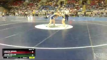 135 lbs Champ. Round 1 - Jeanie Keller, South Border vs Jazlyn Weigel, Napoleon G-S
