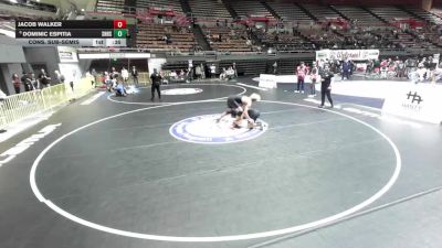 190 lbs Cons. Sub-semis - Jacob Walker vs Dominic Espitia, South Hills High School Wrestling