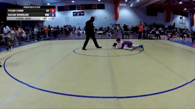 115 lbs Cons. Semi - Tyler Cobb, Virginia Team Predator vs Jacob Wheeler, Williamsburg Wrestling Club