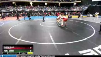 5 lbs Quarterfinal - Austin Blair, Lucas Lovejoy vs Riley Marsh, Lubbock Monterey