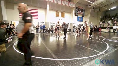 140 lbs Rr Rnd 3 - Kash Thompson, Beggs Youth Wrestling Program vs Cade Richardson, Barnsdall Youth Wrestling