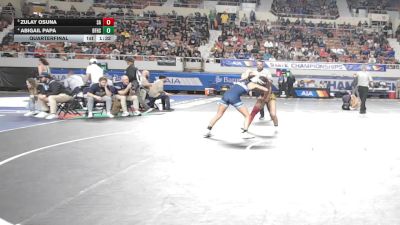 122-D2 Quarterfinal - Zulay Osuna, Salpointe Catholic High School vs ABIGAIL PAPA, Benjamin Franklin High School