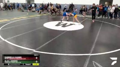 110 lbs Round 2 - Gabriella Sanbei, Bethel Freestyle Wrestling Club vs Eliza Anders, Fairbanks Wrestling Club