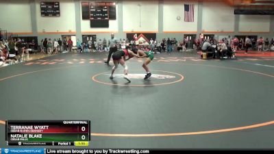 100 lbs Quarterfinal - Terranae Wyatt, Cedar Rapids Kennedy vs Natalie Blake, Cedar Falls