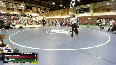 110 lbs Round 2 - Vanessa Avalos, The Mantanona Training Center vs Bella Leon, GWC/TIGERS