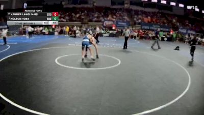 D 3 113 lbs Cons. Round 2 - XANDER LANGLINAIS, St. Edmund vs Kolson Yost, Rosepine