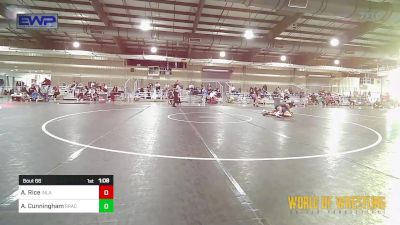 92 lbs Quarterfinal - Azyah Rice, Inland Elite Wrestling Club vs Audrey Cunningham, Gracie Barra Westchase