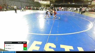 105 lbs Quarterfinal - Brantley Beliz, Moses Lake Wrestling Club vs Major Moss, Takedown Express Wrestling Club