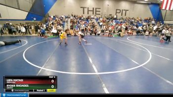 88 lbs Quarterfinal - Ryder Rhoades, Uintah vs Uipa Matagi, Westlake