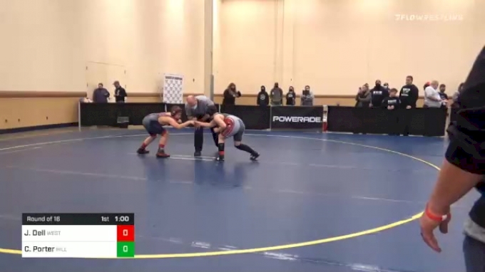 132 lbs Prelims - Jakob Dell, West Allegheny vs Cooper Porter ...