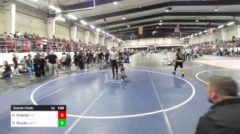 43 lbs Quarterfinal - King Vicente, Izzy Style NM Beast vs Obadiah Stucky, Monte Vista Takedown Club