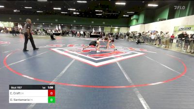 106 lbs Consi Of 16 #1 - Cason Craft, OK vs Dakota Santamaria, PA