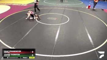 93 lbs Quarterfinal - Isaac Staggemeyer, Rockford vs Coates Thornton, Mille Lacs