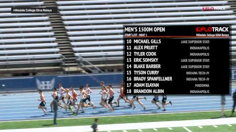 Men's 1500m Open, Heat 1
