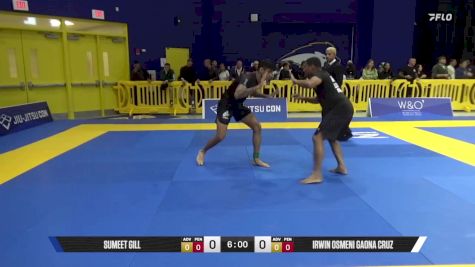 Irwin Osmeni Gaona Cruz vs Sumeet Gill 2025 Pan IBJJF Jiu-Jitsu No-Gi Championship