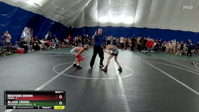 80 lbs Finals (2 Team) - Blaize Crowl, Michigan Gold Pitbulls vs Brayden Erwin, FORGE