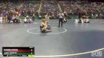 2A 132 lbs Semifinal - Corey Fazekas, Northeastern vs Gunner Horton, Rutherfordton-Spindale