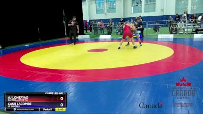 65kg Champ. Round 1 - AJ Lontayao, Campbell River WA vs Cash LaCombe, Jr Badgers