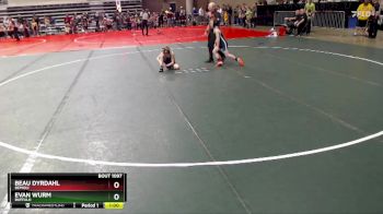 75 lbs Champ. Round 1 - Evan Wurm, Buffalo vs Beau Dyrdahl, Bemidji