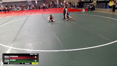 75 lbs Champ. Round 1 - Evan Wurm, Buffalo vs Beau Dyrdahl, Bemidji