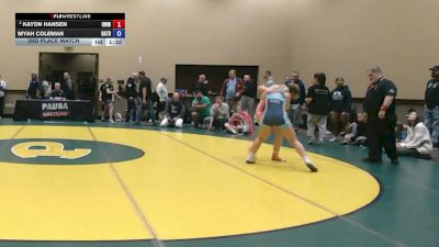 130-135 lbs 3rd Place Match - Kaydn Hansen, USA Wrestling Maine vs Myah Coleman, Haines Trained