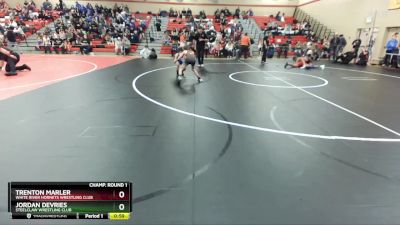 86 lbs Quarterfinal - Trenton Marler, White River Hornets Wrestling Club vs Jordan Devries, Steelclaw Wrestling Club