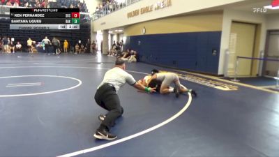 133 lbs Champ. Round 2 - Ken Fernandez, Sacramento City College vs Santana Ugues, Bakersfield