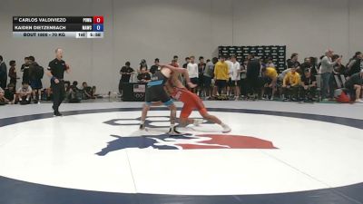 70 kg Cons. Sub-rd Of 64 - Carlos Valdiviezo, Poway vs Kaiden Dietzenbach, Maverick WC