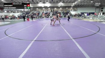 157 lbs Champ. Round 2 - John Santy, Benedictine College vs Aidan McKinney, Missouri Valley