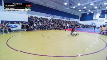 120 lbs Quarterfinal - Liam Qureshi, Fountain Valley vs Elias Casas, Cajon
