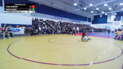 120 lbs Quarterfinal - Liam Qureshi, Fountain Valley vs Elias Casas, Cajon