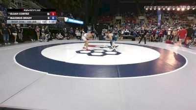 138 lbs 5th Place Match - Elijah Cortez, CA vs Maximus Brady, IA