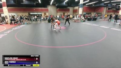 132 lbs Champ. Round 2 - Waylon Gray, Cowboy/Cowgirl Wrestling Club vs Ben Mierez, Texas