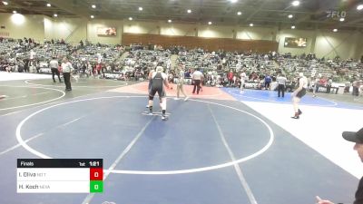 215 lbs Final - Izaiah Oliva, No Team vs Hudson Koch, Nevada Elite