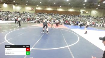 215 lbs Final - Izaiah Oliva, No Team vs Hudson Koch, Nevada Elite