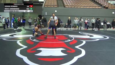 115 lbs Semi To 9th - Joshua Romero, Liberty Bakersfield vs Issac Arismendez, Frontier