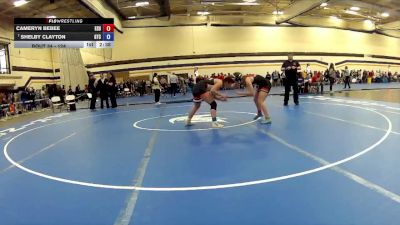 124 lbs Champ. Round 2 - Shelby Clayton, Georgetown College vs Cameryn Bebee, East Stroudsburg University