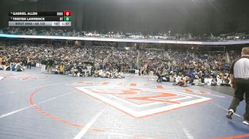 8A 132 lbs Semifinal - Gabriel Allen, Hoke County High School vs Tristen Lawrence, Northwest Guilford High School