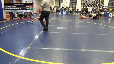 96 lbs Consy 5 - Preston Dorn, SHWA vs Frankie Giordano III, Neighborhood W.C.