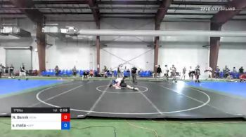 170 lbs Consolation - Nick Bernik, RedNose Wrestling School vs Stephen Malia, Hunterdon Hills WC