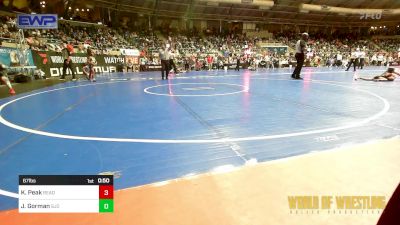 67 lbs Round Of 32 - Kymani Peak, Ready RP Nationals vs Jack Gorman, SJO Youth Wrestling